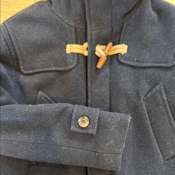 Zara Kids Navy blue Duffle Coat size 8 - Picture 2 of 3